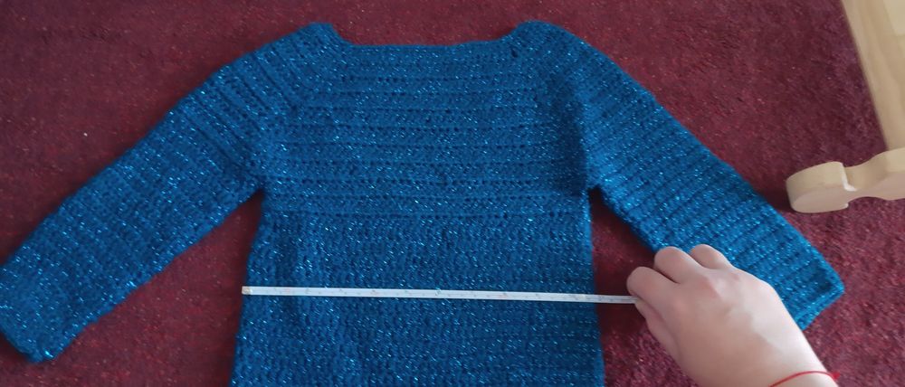 Bluza fetițe 2 -4 ani împletită manual