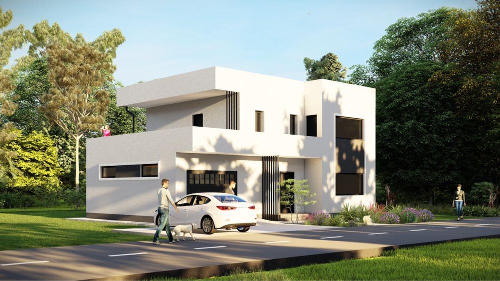 Casa Stil Mediteranean, Terasa cu vedere Lacul Ezareni