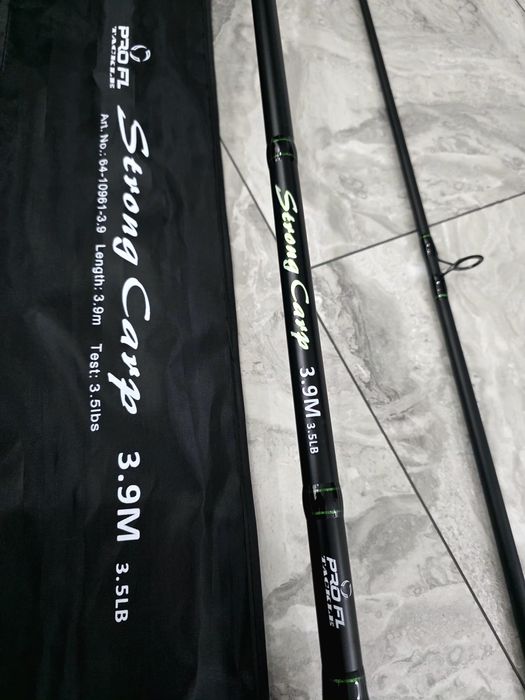 SET 3 Lansete 3,90metri PRO FL Strong Carp 3.5lbs 2segmente NEW 2026