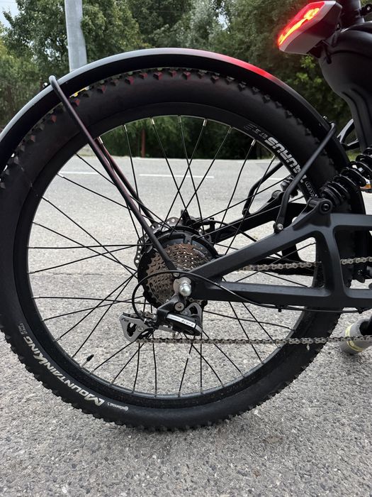 Bicicleta Electrica NIU AERO 27800 - 27.5 Inch, 450mm, Negru-Gri