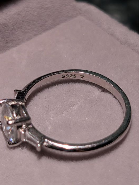 Inel Moissanite 1.0 CT VVS1 Argint S925