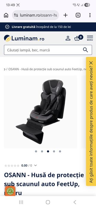 Husă de protecție pentru bancheta auto Osann