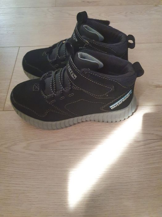 Skechers, Непромокаеми боти Elite Flex от еко набук