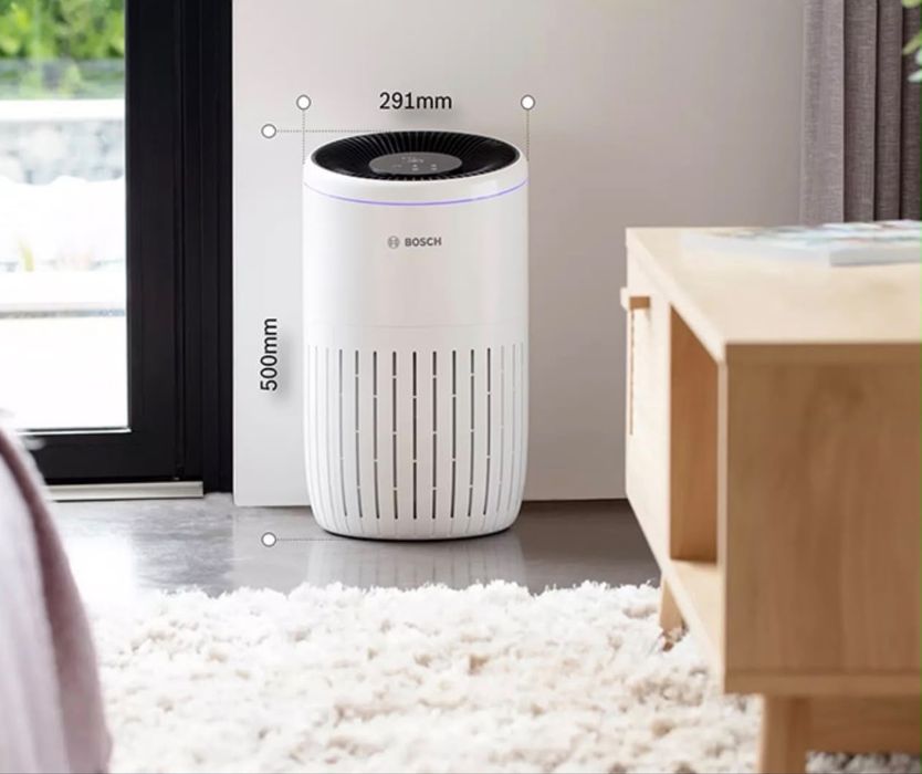 Purificator Aer Bosch Air 4000 HEPA H13, CADR 300 m³/h, până la 62,5 m², Mod Auto & Sleep