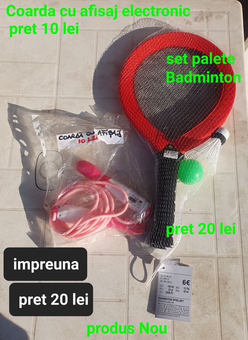 Coarda electronica/Set palete Badminton