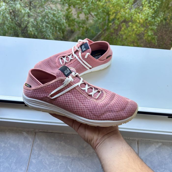Adidași damă Jack Wolfskin Stowaway, roz pantofi vară respirabili ușori mesh travel, size EUR 41