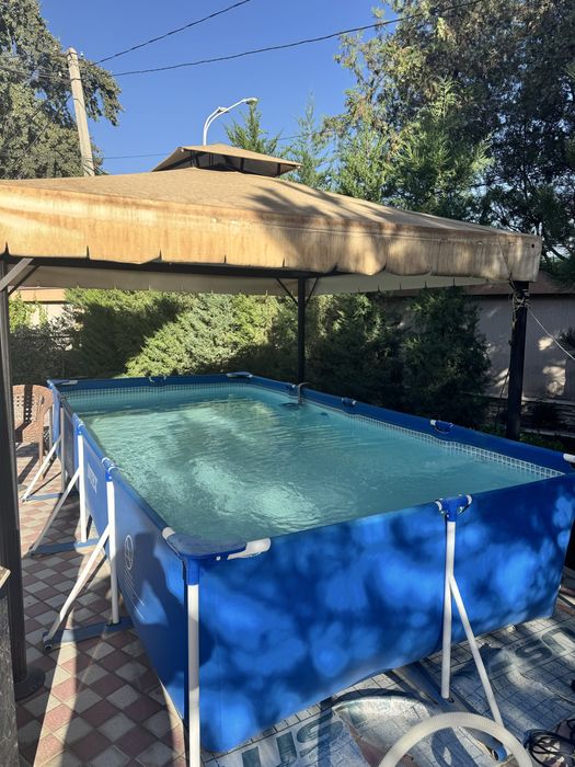 Продам б/у каркасный басейн Intex 450x220x84см, 7тон