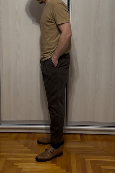 Pantaloni Loose Fit, Pull and Bear, Maro