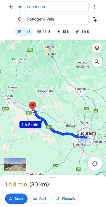 Teren intravilan de vanzare in Potlogeni Vale la 6 km de Oras Gaesti