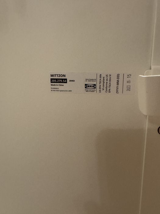 IKEA MITTZON Сгъваема маса с колелца – 140x70 см