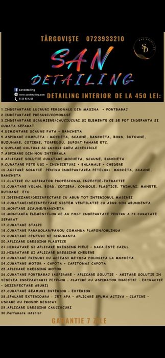 Detailing Auto Profesional – Transformă-ți Mașina cu SAN DETAILING!