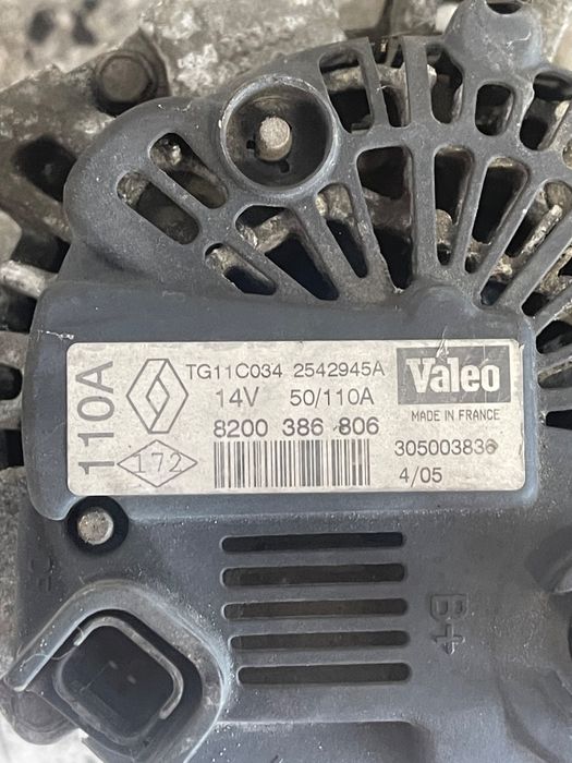 Alternator Renault Scenic Ii Jm0/1_ 2003 -> 1.5Dci 8200386806