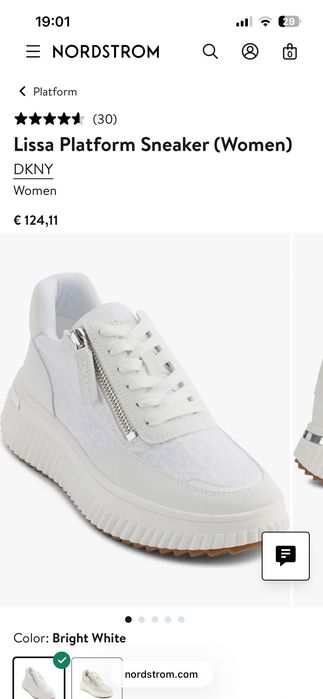 DKNY Lissa Platform Sneakers 36 номер