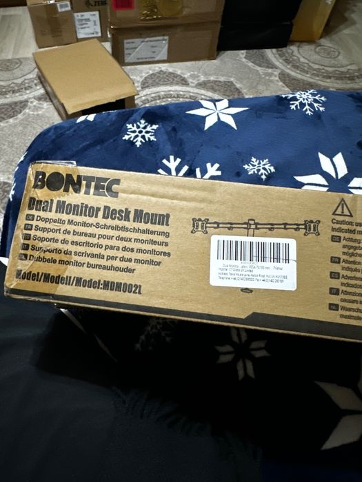 Bontec Dual Monitor Desk Mount Suport 2 monitoare, prindere Vesa nou