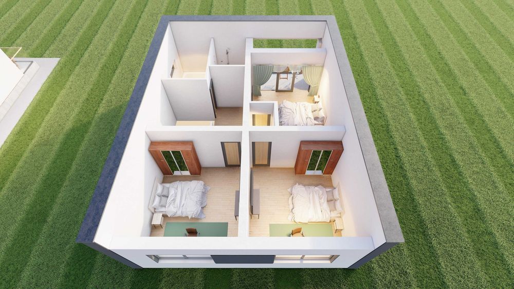 Vilă modernă Vișan – 5 min Iași | 120 mp | 3 băi | Cartier nou