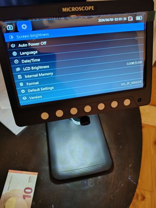 Дигитален микроскоп Inskam 7" HD IPS дисплей, 1200X увеличение