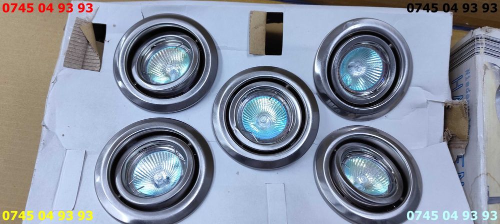 spoturi set 5 si cabluri la 12v functionale fara sursa