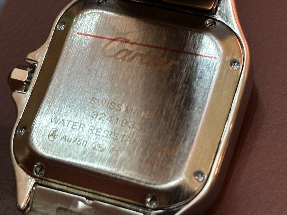 Нов Часовник Cartier Santos XL в Сив цвят