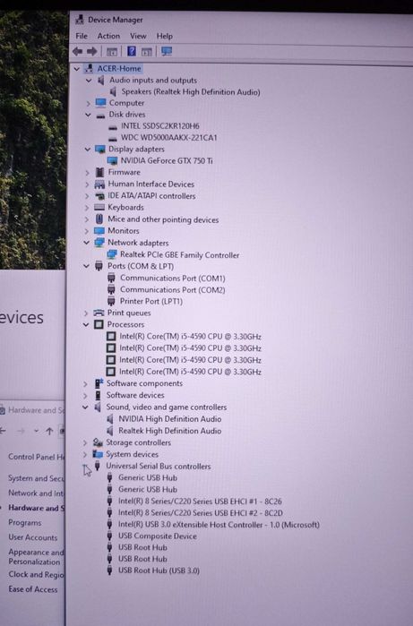 PC Gaming, i5-4590, 16GB RAM, SSD 120GB+HDD, Nvidia GTX 750 Ti, Win11