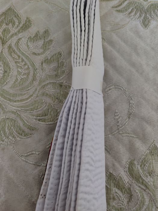 Пояс для каратэ белый MIZUNO