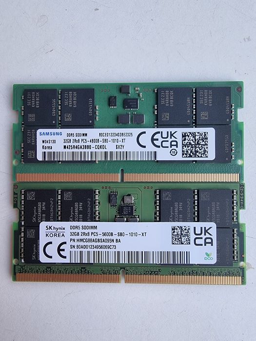 RAM Памет/DDR5 32GB/SODIMM/4800MHz-5600MHz