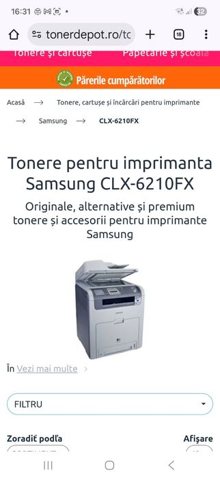 Imprimanta folosita foarte putin