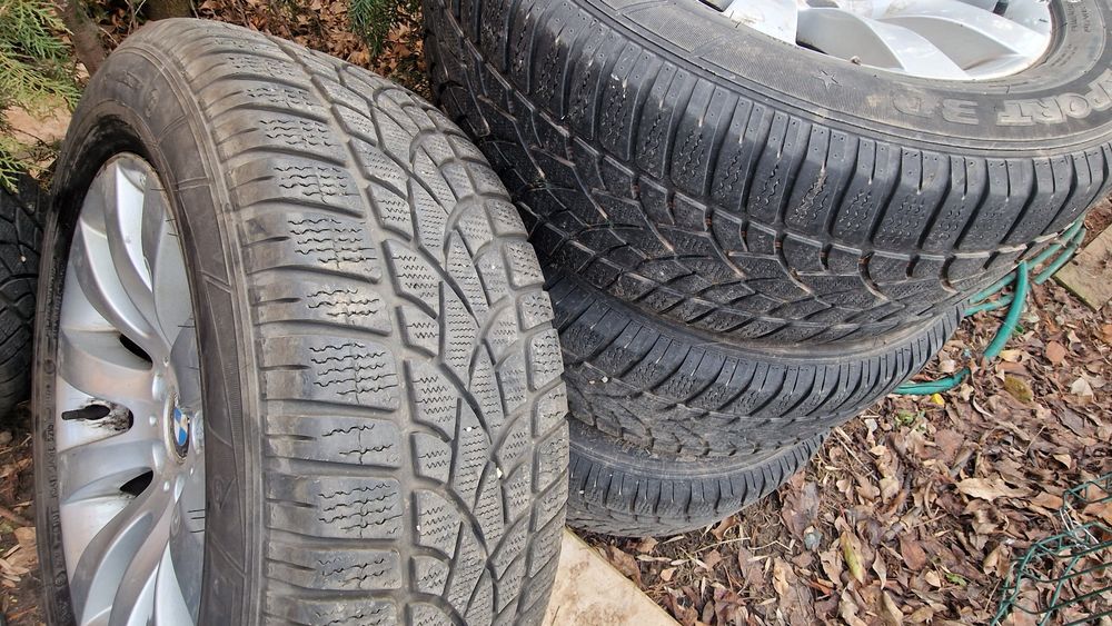 Jante BMW R17 x1, x3, x4, F10 etc cu anvelope Dunlop 225/60 R17 Runfla