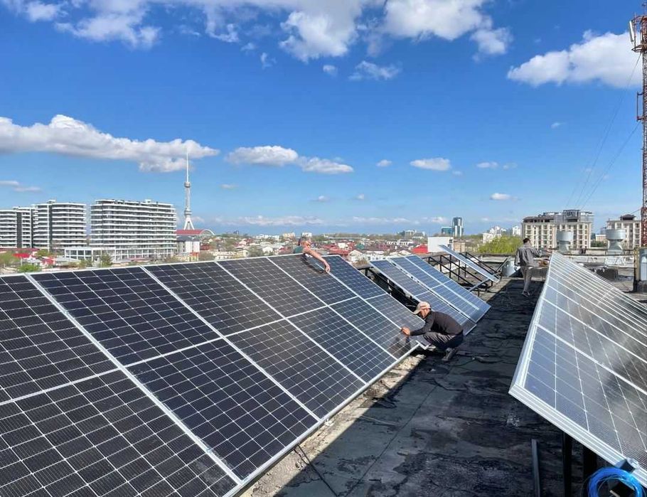 Установка солнечных панел