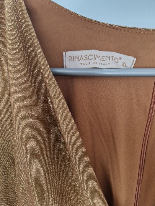 Rochie gold de seara Rinascimento