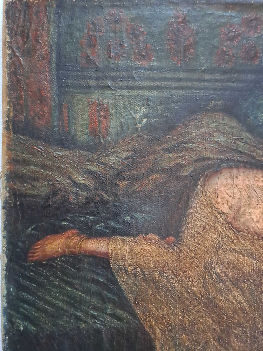 tablou pictura henri soulie 65/45 cm reproducere veche