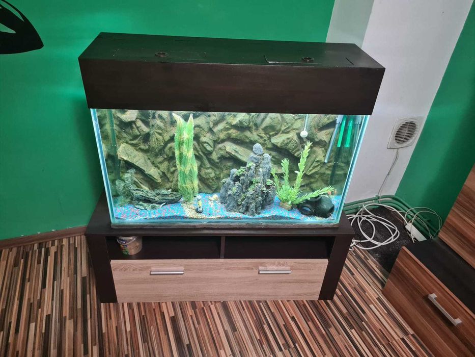 Acvariu utilat complet 180l pret fix