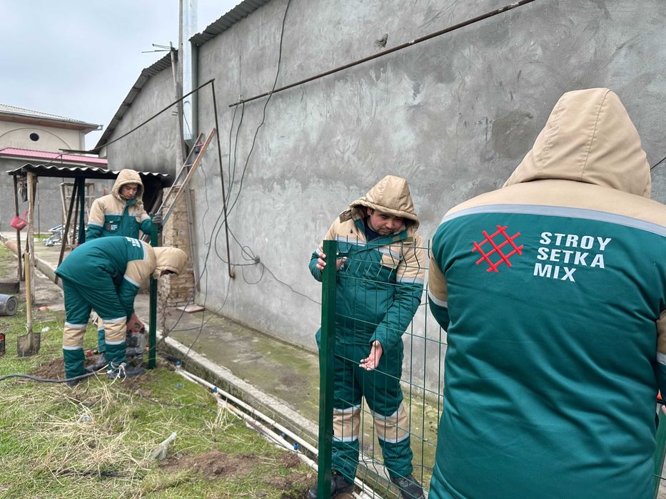 Установка Еврозабор Сетки Евросетка Урнатамиз Yevrozabor Ustanovka 964
