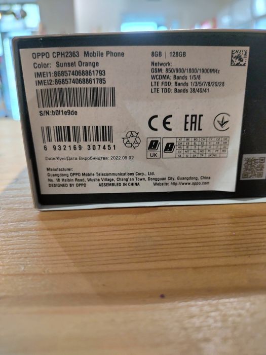Продам OPPO RENO 7