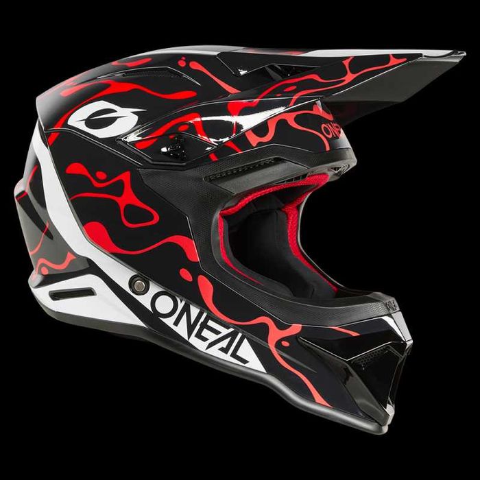 Мото Крос Каска O'NEAL 1Series Splash BLACK/RED V.26