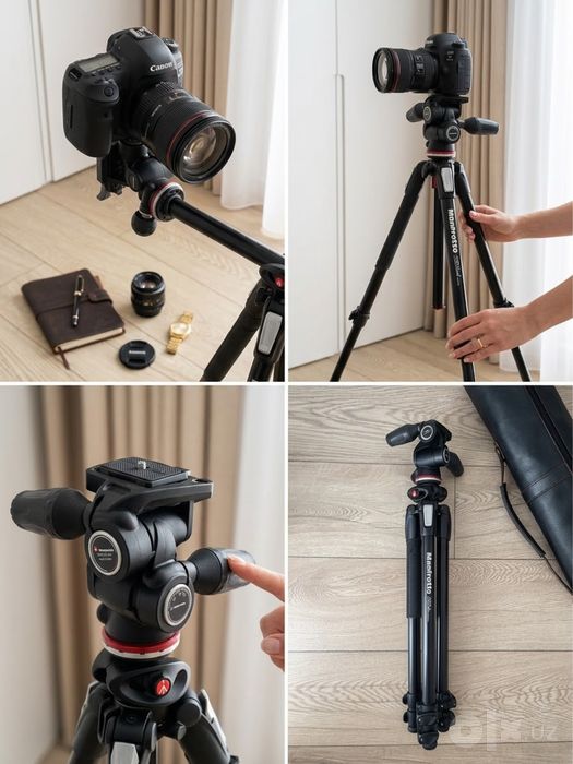 Профессиональный штатив Manfrotto 290Dual + 3D-головка MH804-3W(ИДЕАЛ)