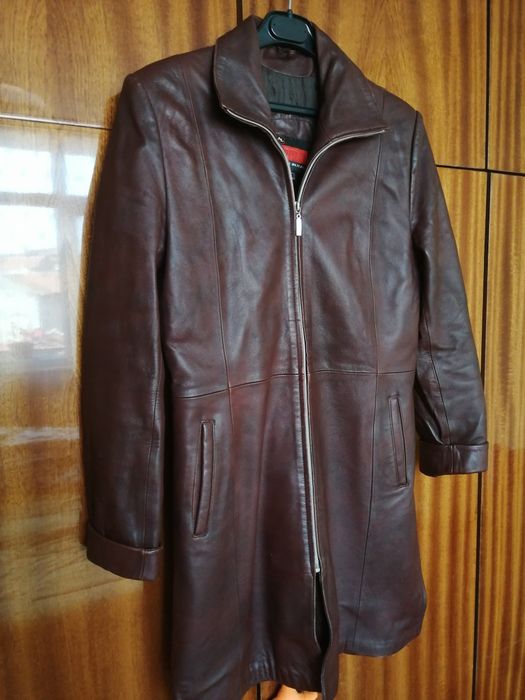 Палто естествена кожа L