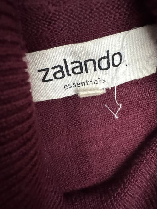 Pulover Zalando bordo  marimea S lana si casmir
