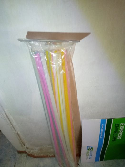Трубочки разноцветные 70 см