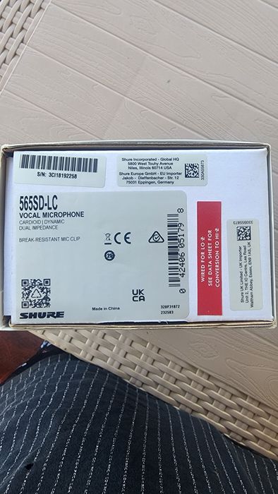 Microfon Shure 565SD