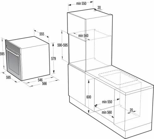 Фурна за вграждане Gorenje с пиролиза BOP799S51X