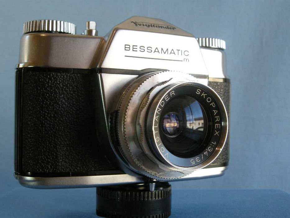 Voigtlander bassamatic m skoparex 3.4 45, aparat foto clasic srl film