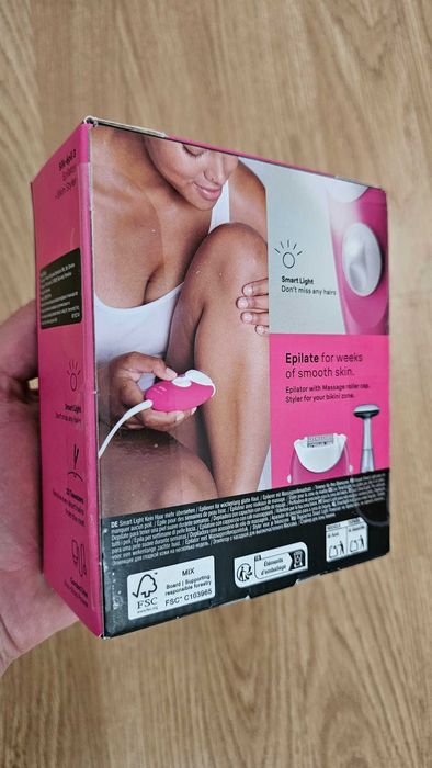 Epilator Braun Silk-epil 3 3-202, MicroGrip, Smart Light, 20 de pensete, 2 viteze