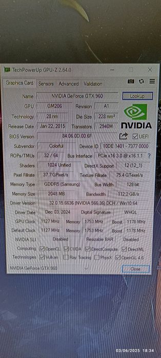 Видеокарта GTX 960