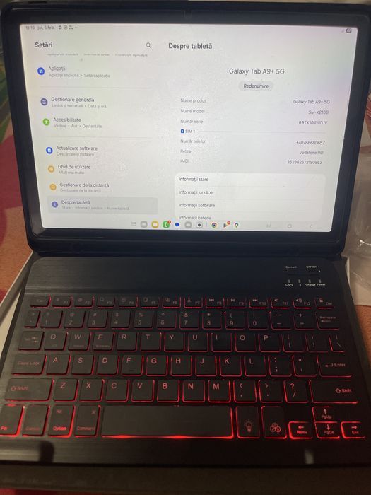 Samsung Galaxy Tab A9 5G/8gb ram/ celular