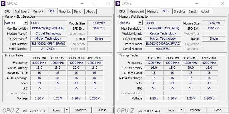 Crucial Ballistix Sport 8GB kit (2x 4GB) 2400MHz DDR4 рам памет