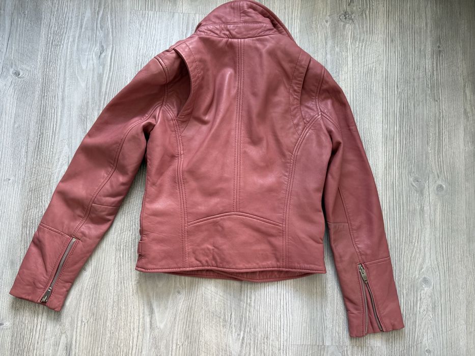 Geaca piele naturala Mango