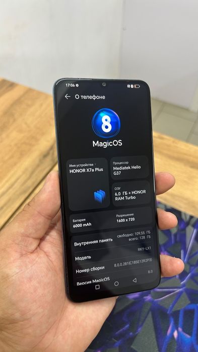 Продам телефон Honor X7A 6Gb/128 Gb