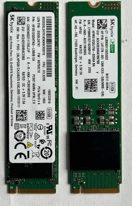 Ssd 512gb m2 NVMe marca HYNIX  100% Viata