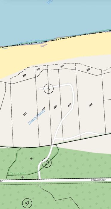 Продава се Парцел в Созопол - 3300 кв.м за 100 €/кв.м - Снимка #3