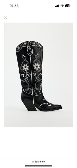 zara ботуши естествена кожа 36 номер 36.5